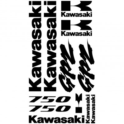 Autocollant - Stickers Kawasaki GPZ 750