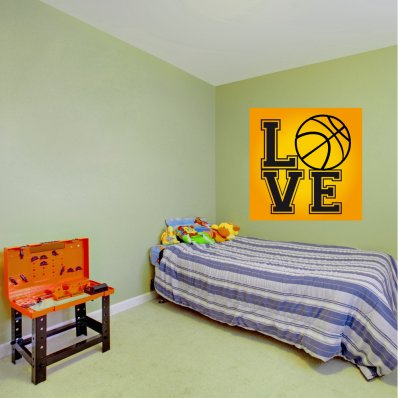 Autocollant Stickers ado love basketball