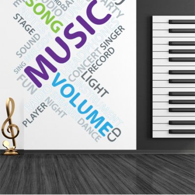 Autocollant Stickers ado musique