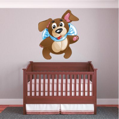 Autocollant Stickers enfant chien