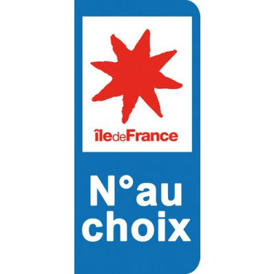 Stickers Plaque Île de France
