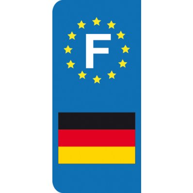 Stickers Plaque Allemagne