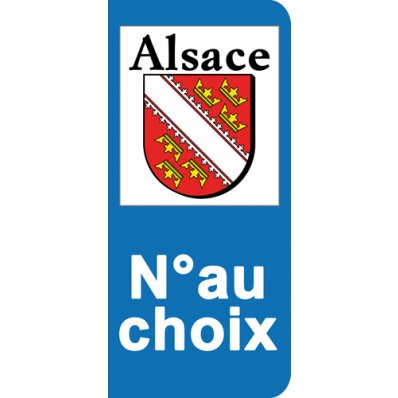 Stickers Plaque Alsace