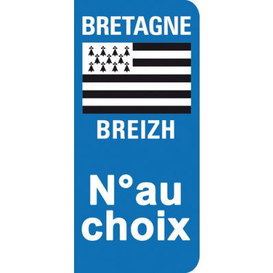Stickers Plaque Bretagne