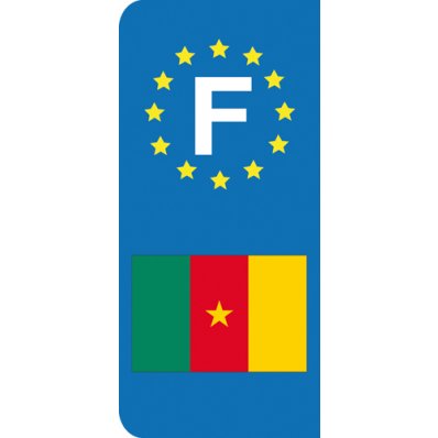 Stickers Plaque Cameroun