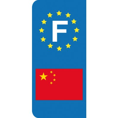 Stickers Plaque Chine
