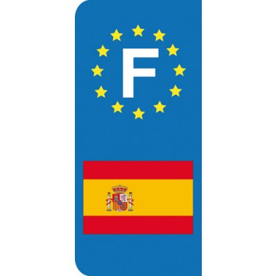 Stickers Plaque Espagne