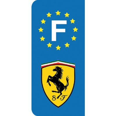 Stickers Plaque Ferrari