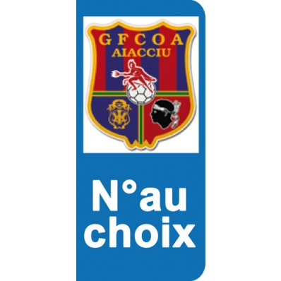 Stickers Plaque GFCOA Ajaccio