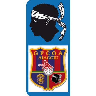 Stickers Plaque GFCOA Ajaccio