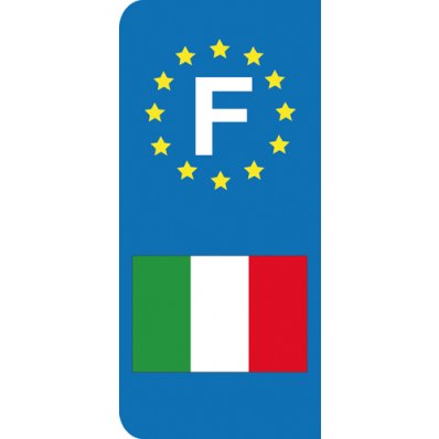 Stickers Plaque Italie