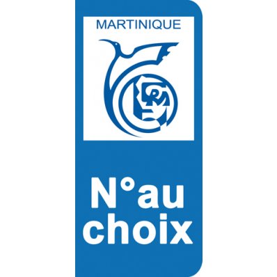 Stickers Plaque Martinique