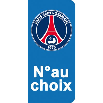 Stickers Plaque PSG Paris