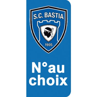 Stickers Plaque SC Bastia