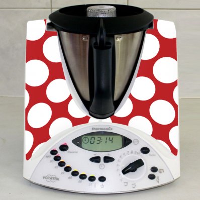Stickers Thermomix TM31 Rouge à pois 3 