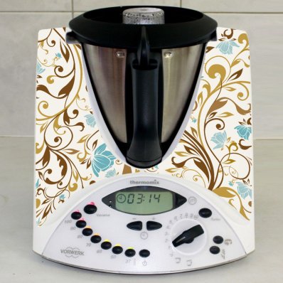 Thermomix TM31 Aufkleber Blumen