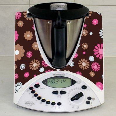 Thermomix TM31 Aufkleber Blumen