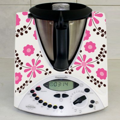 Thermomix TM31 Aufkleber Blumen