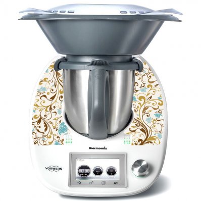 Thermomix TM5 Aufkleber Blumen