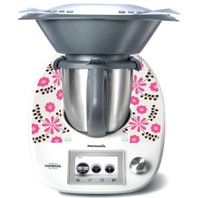 Thermomix TM5 Aufkleber Blumen