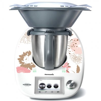 Thermomix TM5 Aufkleber Blumen