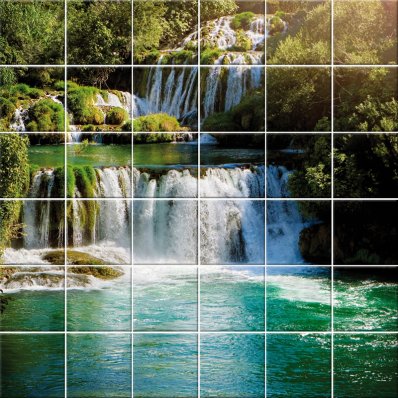 vinilo azulejos cascada