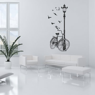 Vinilo decorativo bicicleta