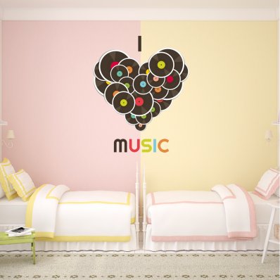 Vinilo decorativo corazón