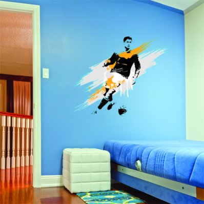 Vinilo decorativo futbolista