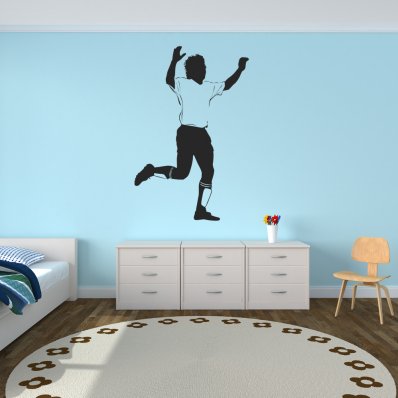 Vinilo decorativo futbolista