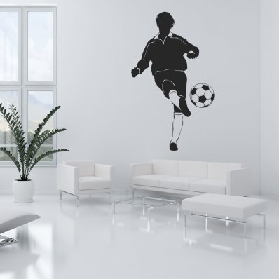 Vinilo decorativo futbolista