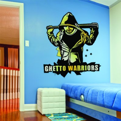 Vinilo decorativo guetto warriors