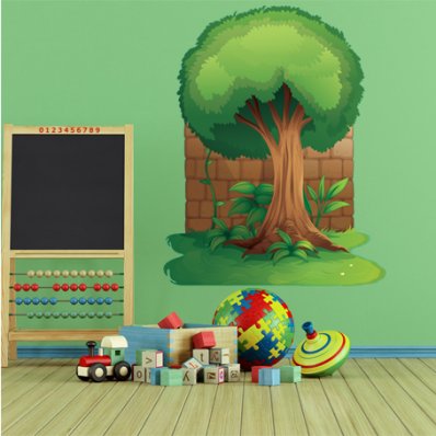 Vinilo infantil árbol