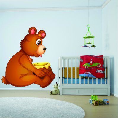 Vinilo infantil cachorro de oso