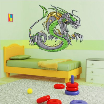 Vinilo infantil dragón