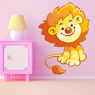 Vinilo infantil leon