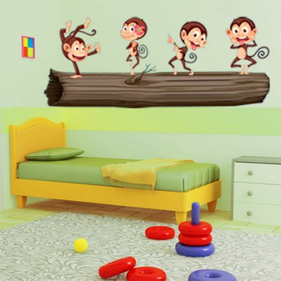 Vinilo infantil mono