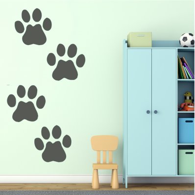 Vinilo infantil Patas del perro