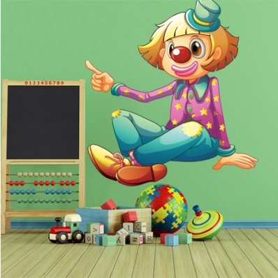 Vinilo infantil payaso