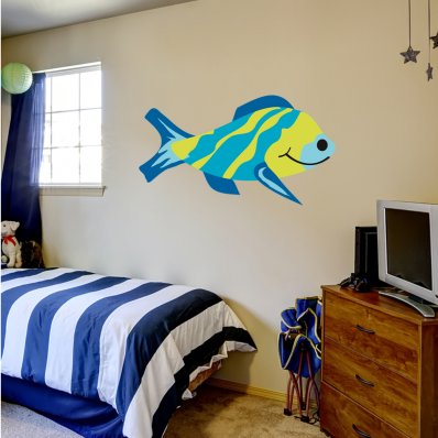 Vinilo infantil pescado