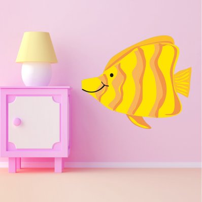 Vinilo infantil pescado