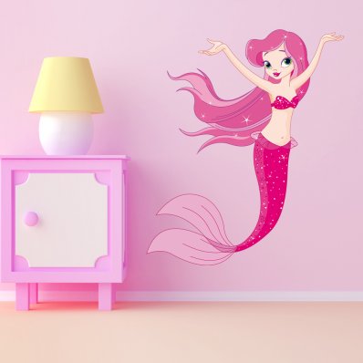 Vinilo infantil sirena