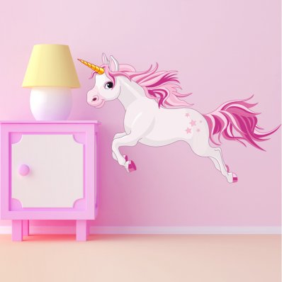 Vinilo infantil unicornio