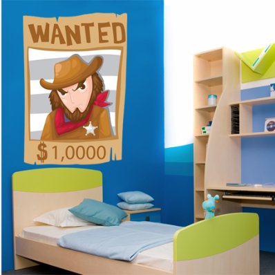 Vinilo infantil wanted