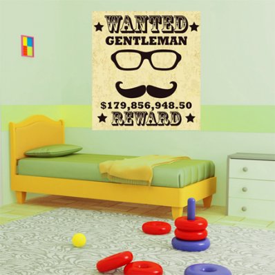 Vinilo infantil wanted