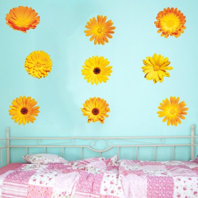 Wandsticker Blumen Set