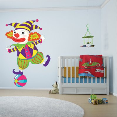 Wandsticker Clown