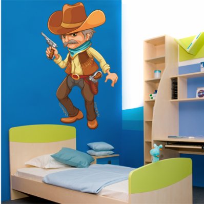 Wandsticker Cowboy