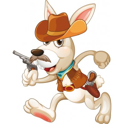 Wandsticker Cowboy