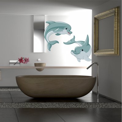 Wandsticker Delphin